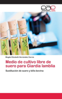 Medio de cultivo libre de suero para Giardia lamblia