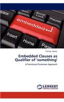 Embedded Clauses as Qualifier of 'something'