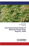 Eco-taxonomical Study of Balaram Forest area, Gujarat, India