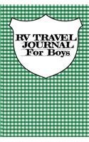 RV Travel Journal For Boys
