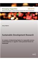 Sustainable Development Research