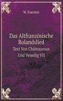 DAS ALTFRANZ  SISCHE ROLANDSLIED TEXT V