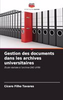 Gestion des documents dans les archives universitaires