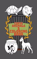 Coffe Animals Coloring Book