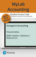 Mylab Accounting with Pearson Etext -- Access Card -- For Horngren's Accounting