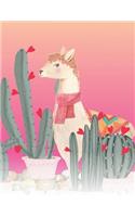 Creative Notebook - Five -: Cute fun llama write and draw notebook for the creative in you