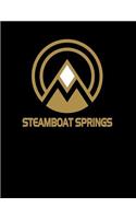 Steamboat: Colorado Notebook For Work, Home or School With Lined College Ruled White Paper. Note Pad Composition Journal For Skiing And Snowboarding Fans. Back