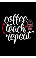 Coffee Teach Repeat: Self Care Journal for Moms and Teachers - Women Wellness Notebook