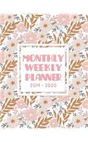 Monthly Weekly Planner 2019-2020