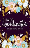 Chaos Coordinator: 2019-2020 Weekly Planner: July 1, 2019 to June 30, 2020: Weekly & Monthly View Planner, Organizer & Diary: Modern Florals in Pink Blue & Yellow 7257(4 Chaos Coordinator)