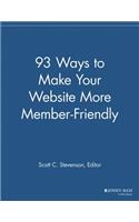 93 Ways to Make Your Website More Member Friendly