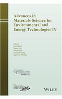 Advances in Materials Science for Environmental and Energy Technologies IV