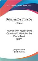 Relation De L'Isle De Corse