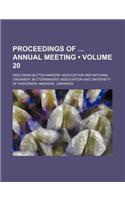 Proceedings of Annual Meeting (Volume 20)