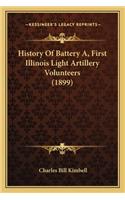 History Of Battery A, First Illinois Light Artillery Volunteers (1899)