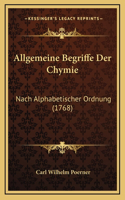 Allgemeine Begriffe Der Chymie