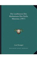 Laubmosse Des Herbariums Des Stella Matutina (1907)