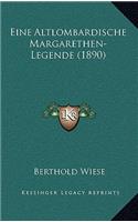 Eine Altlombardische Margarethen-Legende (1890)