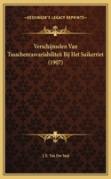 Verschijnselen Van Tusschenrasvariabiliteit Bij Het Suikerriet (1907)