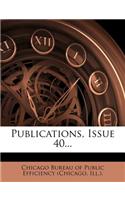 Publications, Issue 40...