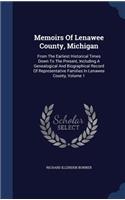 Memoirs Of Lenawee County, Michigan