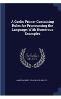A Gaelic Primer Containing Rules for Pronouncing the Language; With Numerous Examples
