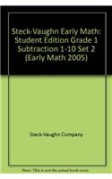 Steck-Vaughn Early Math: Student Edition Grade 1 Subtraction 1-10 Set 2(Early Math 2005)