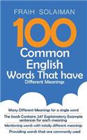 100 Common English Words That Have Different Meanings