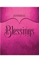 Blessings Journal: Pink 8x10 128 Page Lined Journal Notebook Diary (Volume 1)