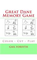 Great Dane Memory Game: Color - Cut - Play