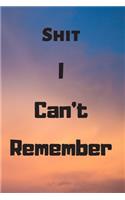 Shit I Can't Remember