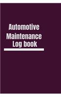 Automotive Maintenance Log book