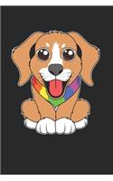 Gay Pride Dog Notebook - Owner Journal Planner: Lgbtq Bisexual Organizer For Men Women