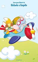 Livro para Colorir de Elefante e Esquilo: (1 Elefante E Esquilo)