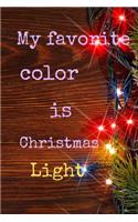 My favorite color is Christmas light