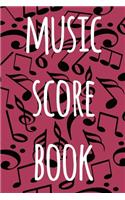 Music Score Book