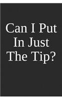 Can I Put In Just The Tip