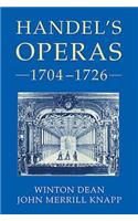 Handel's Operas, 1704-1726