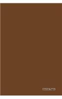 Journal Pages - Brown Cover(Unruled): 6" x 9", Classic Notebook- Unlined Plain Journal, for Notes, sketches, 100 Pages (Durable Cover)