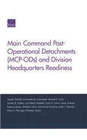 Main Command Post-Operational Detachments (MCP-ODs) and Division Headquarters Readiness