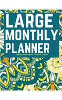 Nibling Large Monthly Planner: Wide space Personal Planner/At a glance large Planner/Day Planner and Organizer/ Personal Organizer and Planner(Large Personal Planner/Functional Wide Space Planners)