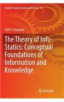 Theory of Info-Statics: Conceptual Foundations of Information and Knowledge