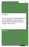 hierarchisierte Gesellschaftsordnung des 19. Jahrhunderts. Die Darstellung gesellschaftlicher Konflikte in Theodor Fontanes Roman Stine