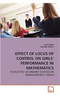 Effect of Locus of Control on Girls' Performance in Mathematics