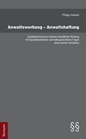 Anwaltswerbung - Anwaltshaftung