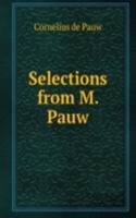 Selections from M. Pauw