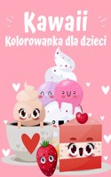Kolorowanka z jedzeniem Kawaii