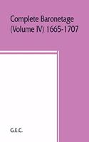 Complete baronetage (Volume IV) 1665-1707