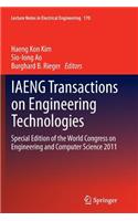 Iaeng Transactions on Engineering Technologies