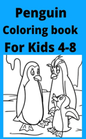 Penguin Coloring book For Kids 4-8